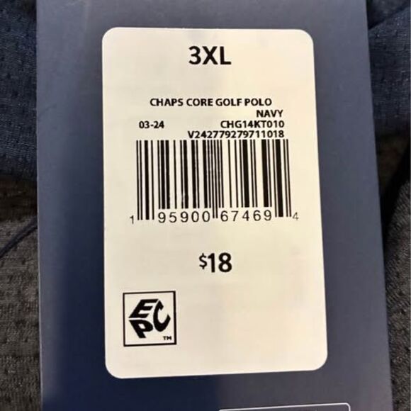 Chaps Golf Dark Blue Polo Shirt 3XL - Picture 5 of 6